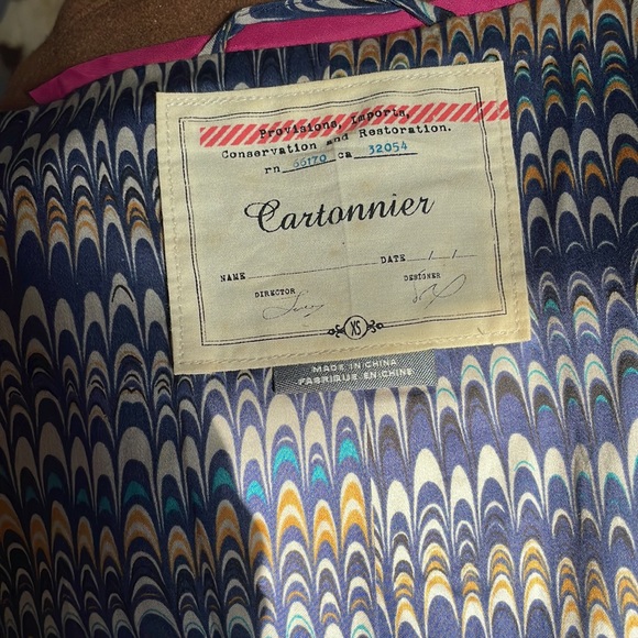 Anthropologie/ Cartonnier 3/4 Sleeve Wool Blend Coat - Picture 7 of 7